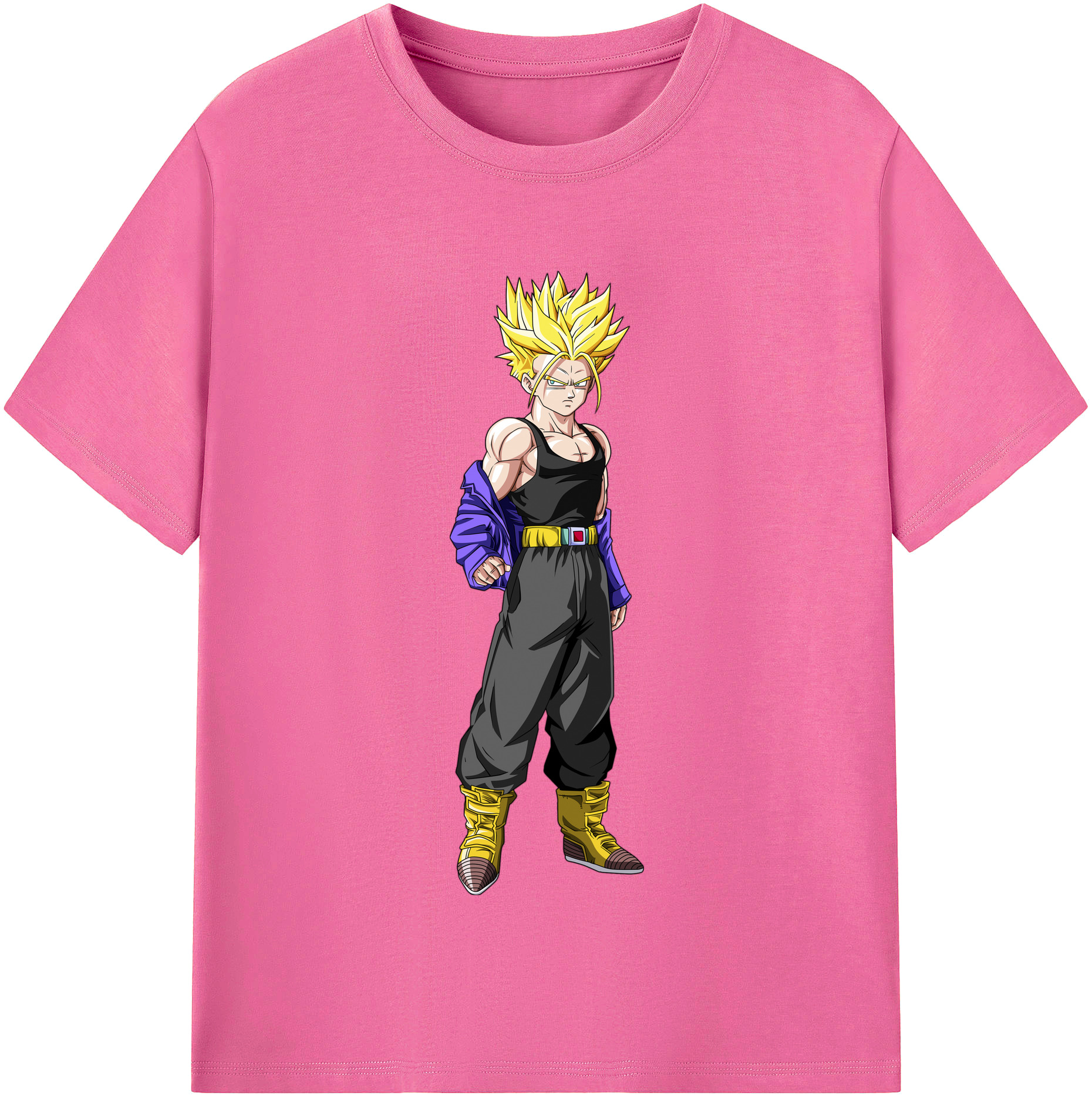（画像用） ドラゴンボール トランクス（Torankusu）DRAGON BALL Trunks レディースカジュアルプリントTシャツ（綿100％）